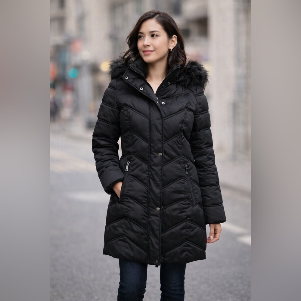 Kenneth Cole winter coat - black sz xxs - xs